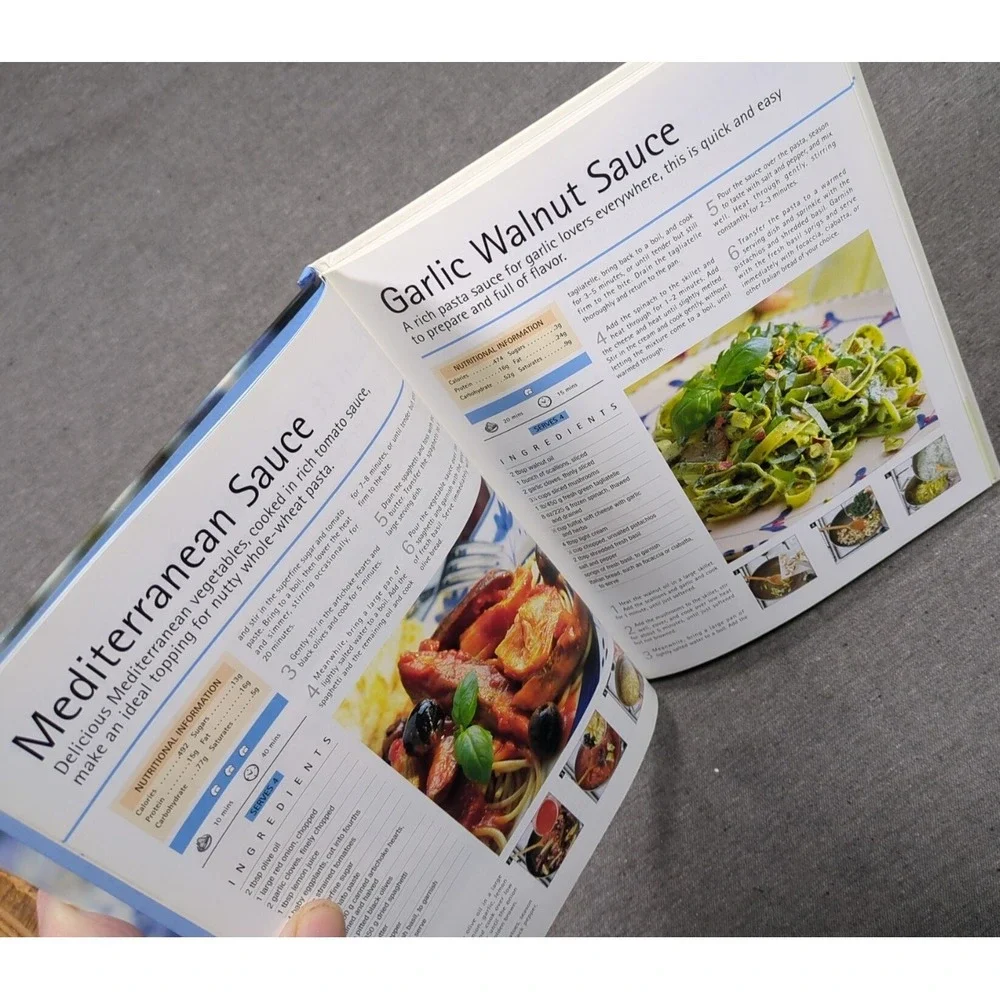 2003 Practical Pasta Sauces VTG Cookbook Published‎ by P3, Parragon, UK 32 pages